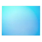 Een verloop blauwe rechthoekige oppervlakte notitieblok (Voorkant)
