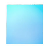 Een verloop blauwe rechthoekige oppervlakte  notitieblok (Voorkant)