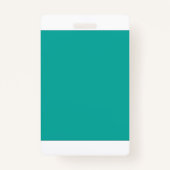 Een verloopachtergrond die blauw in groen overvloe badge (Achterkant)