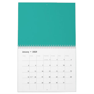 Een verloopachtergrond die blauw in groen overvloe kalender