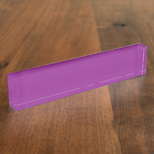 Een verloopachtergrond die tinten roze en naambordje (Zijkant)