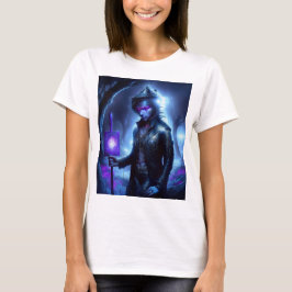 Een verloren ziel dwaalt door het nachtbos t-shirt