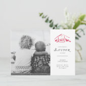 Een Verlosser is de Geboren Kaart van de Foto van (Staand voorkant)