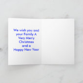 Een Verlosser is geboren in het Wenskaart van Kers Feestdagen Kaart (Binnen)