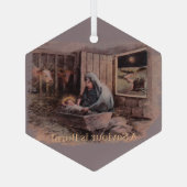 Een Verlosser is Geboren Kerst Ornament (Achterkant)