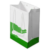 Een verpakte gator medium cadeauzakje (Voorkant Gekanteld)