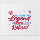 Een verpleegkundige legende is in ruste cadeaupapier (Vlak)