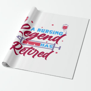 Een verpleegkundige legende is in ruste cadeaupapier