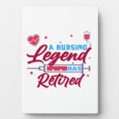 Een verpleegkundige legende is in ruste fotoplaat (voorkant)