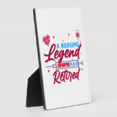 Een verpleegkundige legende is in ruste fotoplaat (Zijkant)