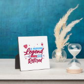 Een verpleegkundige legende is in ruste fotoplaat (Insitu)