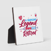 Een verpleegkundige legende is in ruste fotoplaat (Voorkant)