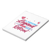 Een verpleegkundige legende is in ruste notitieblok (Linkerzijde)