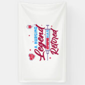 Een verpleegkundige legende is in ruste spandoek (Verticaal)