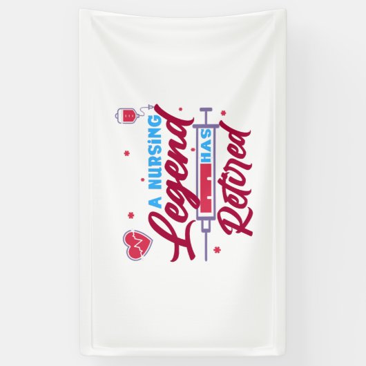 Een verpleegkundige legende is in ruste spandoek (Verticaal)