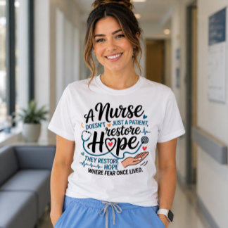 Een verpleegster herstelt niet alleen een patiënt, t-shirt