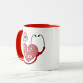 Een verpleegster. mok (Voorkant links)