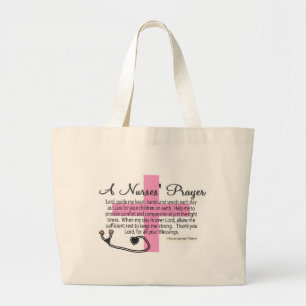 Een verpleegster PRAYER Grote Tote Bag