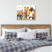 Een verrassende vreemdeling canvas afdruk (Insitu (Slaapkamer))