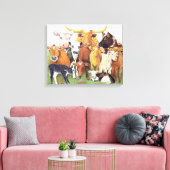 Een verrassende vreemdeling canvas afdruk (Insitu (Woonkamer))