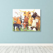Een verrassende vreemdeling canvas afdruk (Insitu (Houten vloer))
