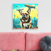EEN VERRE MORGEN-FRANSE BULLDOG CANVAS AFDRUK (Insitu (Woonkamer))