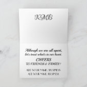 Een verre toast kaart (Binnen)