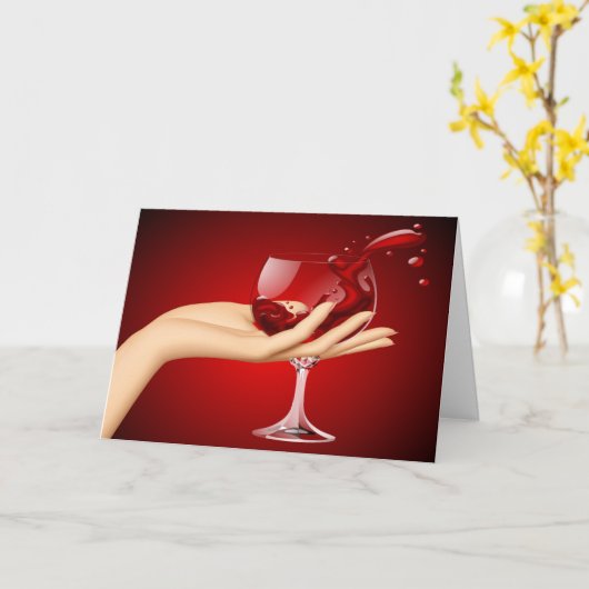 Een verre toast kaart (Gele Bloem)