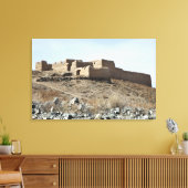 Een verrijkte verbinding in het dorp Akbar Kh Canvas Afdruk (Insitu (Woonkamer))