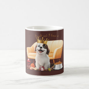 Een verrukkelijke en charmante 'Verwende Puppy' Koffiemok