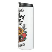 Een vers gebakken appeltaart ontwerp thermosbeker (Geroteerd rechts)