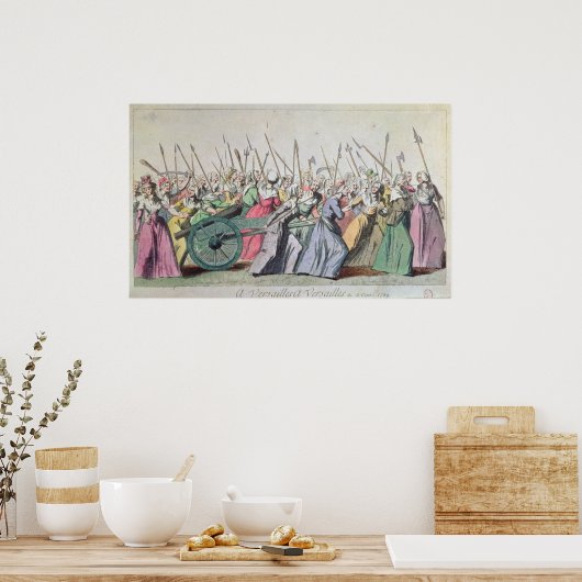 Een Versailles, een Versailles mars van de Vrouwen Poster (Keuken)