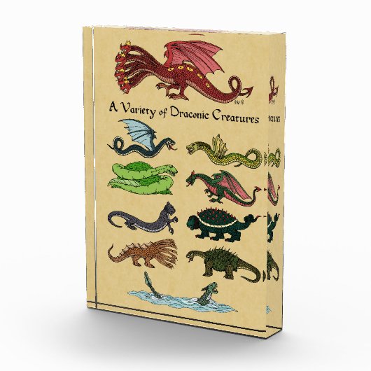 Een verscheidenheid aan draconische creaties fotoblokken (Rechts)