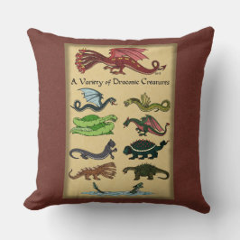 Een verscheidenheid aan draconische creaties kussen
