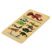 Een verscheidenheid aan draconische creaties magneet (Linkerzijde)