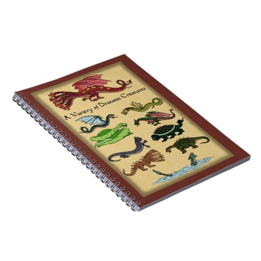 Een verscheidenheid aan draconische creaties notitieboek (Rechterzijde)
