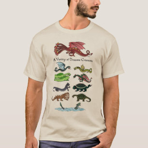 Een verscheidenheid aan draconische wezens t-shirt