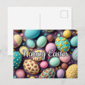 Een verscheidenheid aan heerlijke chocolade paasei briefkaart (Voorkant / Achterkant)