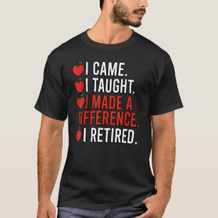 Een verschil gemaakt met pensioen- en bijscholings t-shirt