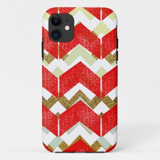 een verschillend chevronpatroon Case-Mate iPhone case (Achterkant)