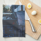 Een verschuifmoment in de stadslimieten theedoek (Quarter Fold)