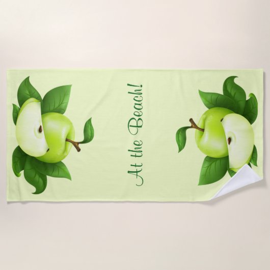 Een verse appel strandlaken (Voorkant)