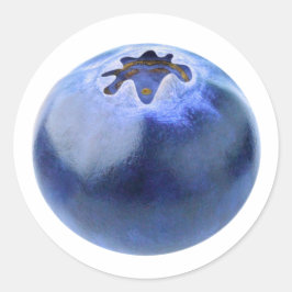 Eén verse bosbes ronde sticker