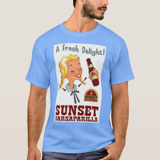Een verse delights zonsondergang Sarsaparilla Post T-shirt