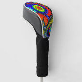 Een Versierde Golfclubhoes Golfheadcover (Schuin)