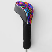 Een Versierde Golfclubhoes Golfheadcover (Schuin)
