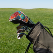Een Versierde Golfclubhoes Golfheadcover (Insitu)