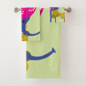 Een versierde olifant bad handdoek (Insitu)