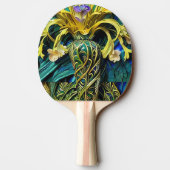 Een Versierde Ping Pong Bat Tafeltennisbatje (Achterkant)