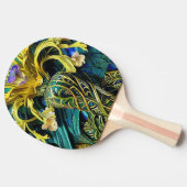 Een Versierde Ping Pong Bat Tafeltennisbatje (Zijkant)